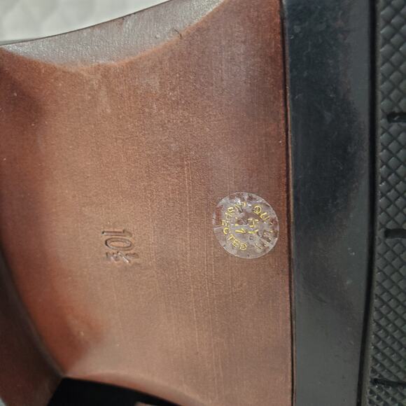 JF J. Ferrar DASH Dress Shoes Mens 10.5 M Black Flux Leather Squared Toe Office - Picture 10 of 12